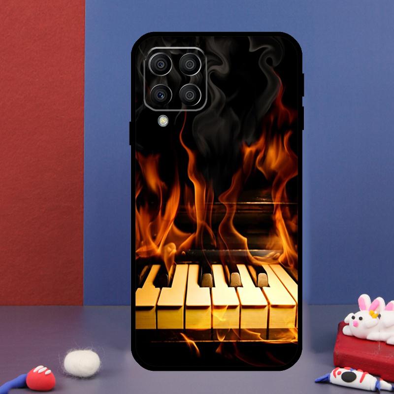 Piano Keys Musical For Samsung Galaxy M31 M51 M33 M13 M23 M53 M15 M55 M14 M34 M54 M20 M30s M32 M52 Phone Case