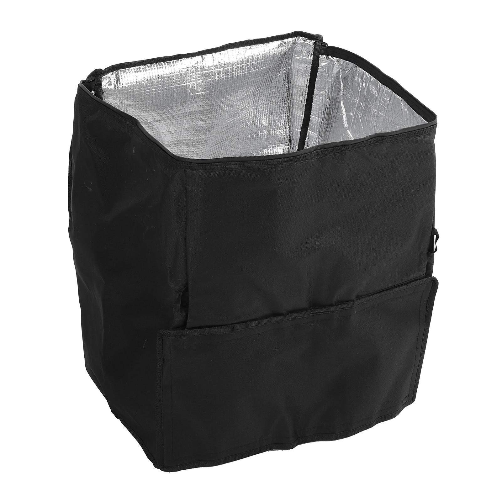 Hot Tub Pump Cover 600D Oxford Fabric Aluminum Film Insulated Hot Tub Spa Heater Pump Cover with Water Proof Zip Adhesive Straps
