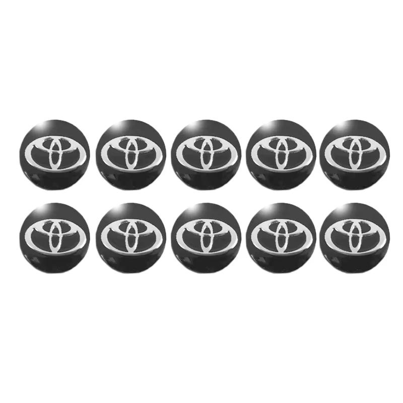 Toyota 2026 Nowe Kołpaki 5/10 Sztuk Naklejki na Kluczyk Samochodowy Zdalny Dekoracyjne Naklejki z Emblematem Samochodowym Toyota Corolla Yaris Naklejka Samochodowa