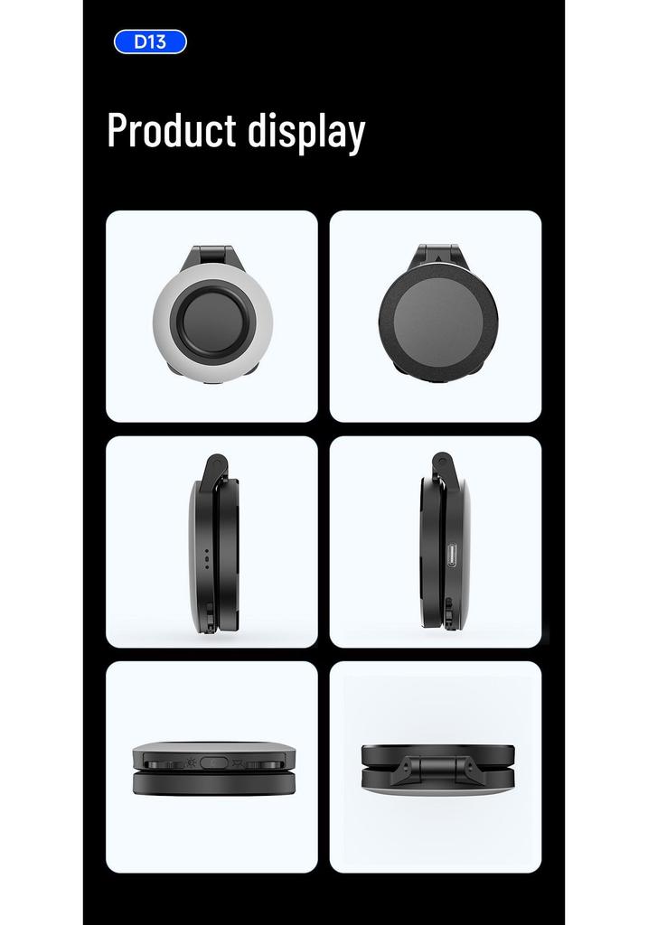Magnetic Suction Photography Grip with Wireless Bluetooth Remote & Zoom Stabilizer
