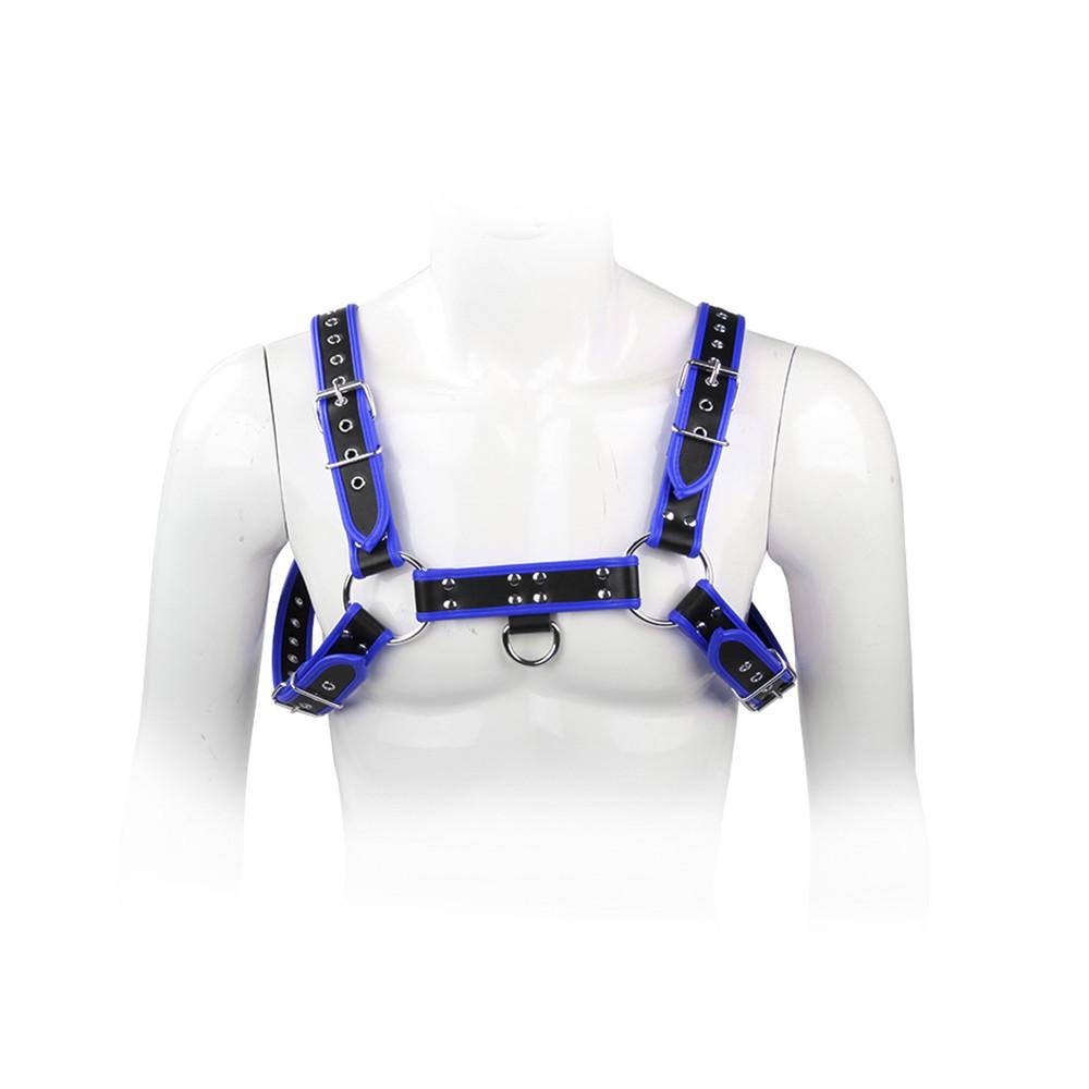 Erotic 6 Colors Men Harness English Bull Dog Leather Chest Belt Fetish Clothing Sexy Straps Bondage Erotic Sex Toys For Men