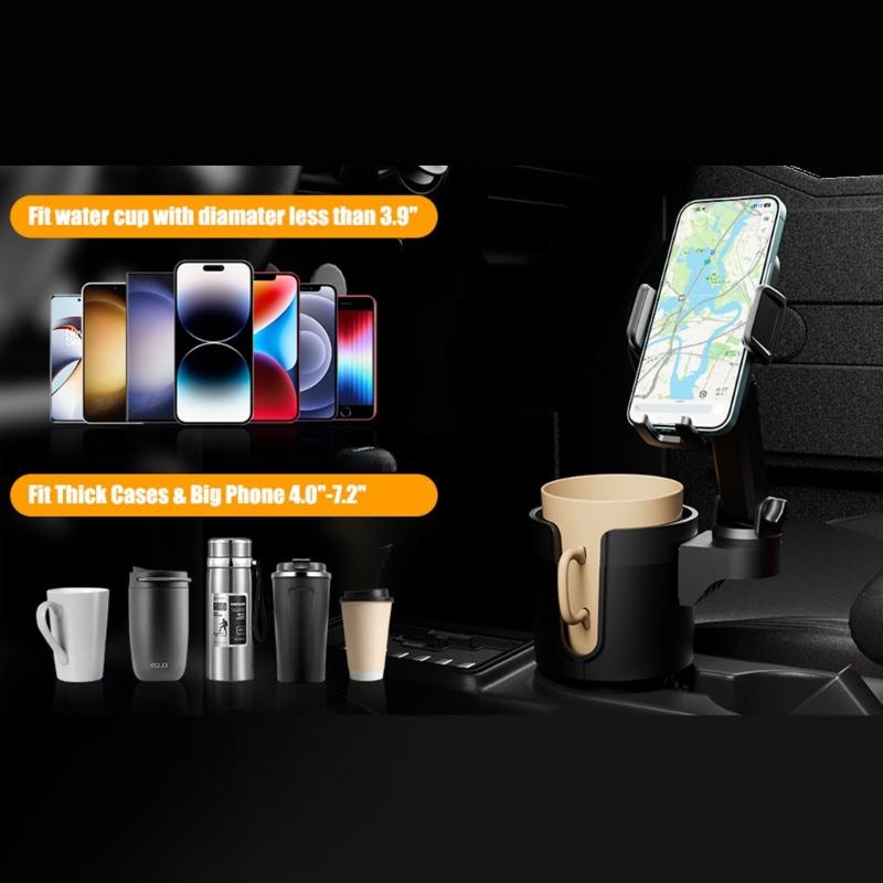 Multifunctional Car Cup Holder Expander Mount Stand Cell Phone Support Bracket Auto Drink Bottle Bracket Car Accessories