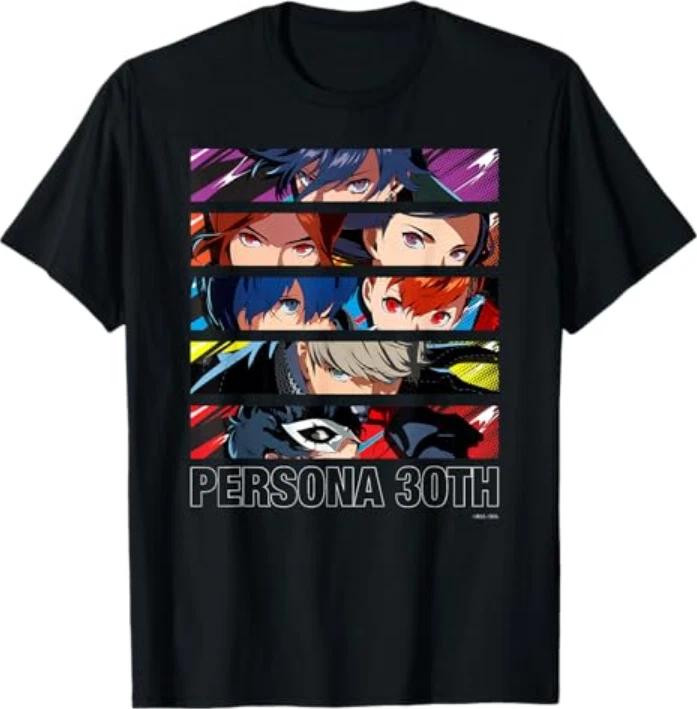 Atlus Persona 30th Protagonist Series Hero Line Up Tshirt S