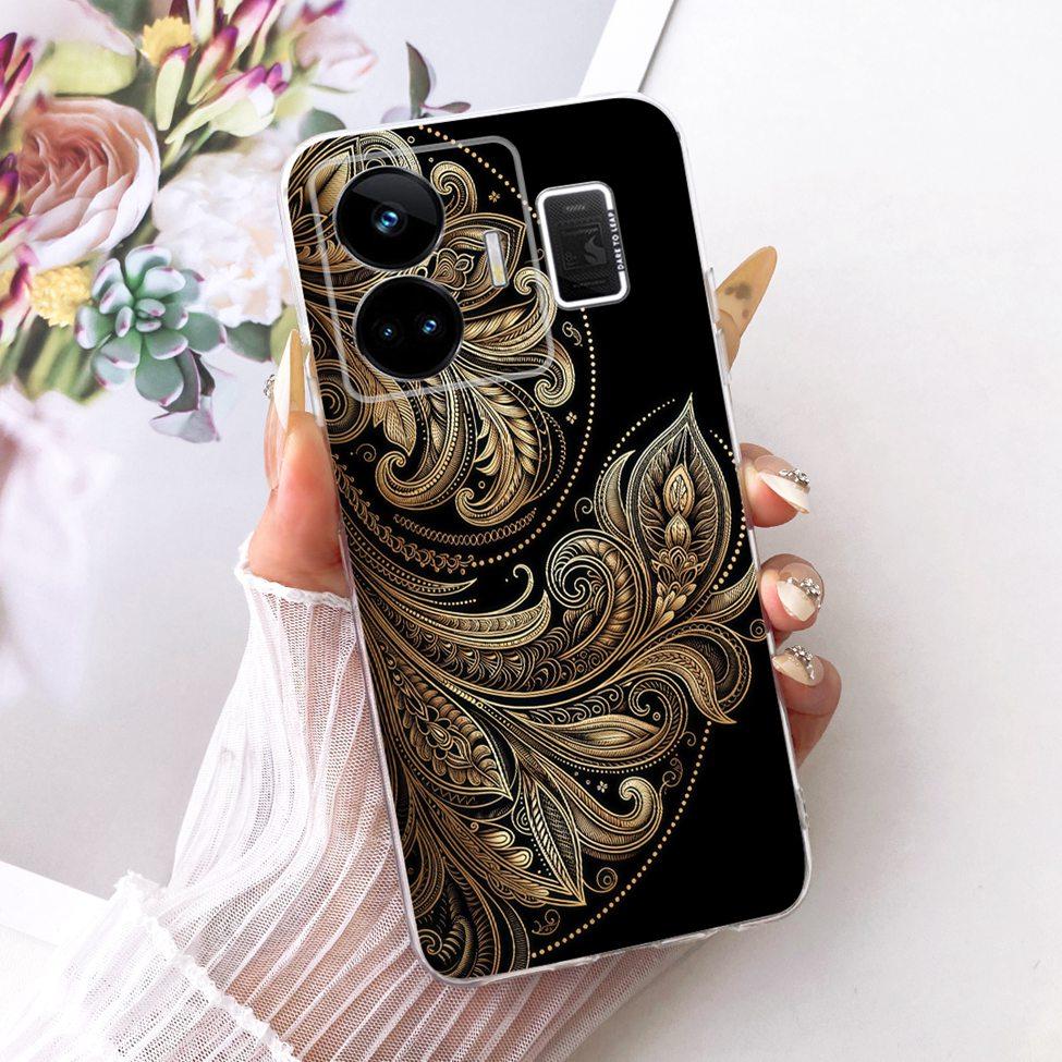 Clear For Realme GT Neo 5 Case RMX3706 Cute Cat Fashion Butterfly Funny Painted Casing For Real me GT Neo 5 Cover