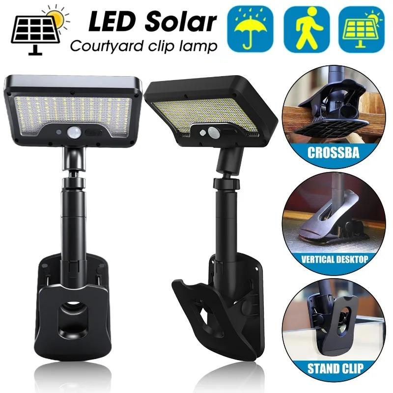 92 LED Solar Motion Sensor Wall Light, IP65 Waterproof Clip-On Solar Lamp for Garden Driveway Camping Outdoor Security