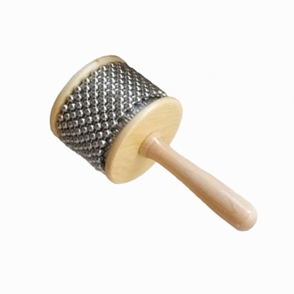 Music Education Percussion Hand Cabasa Stainless Steel Beads Hand Crank Toy  Kindergarten Home