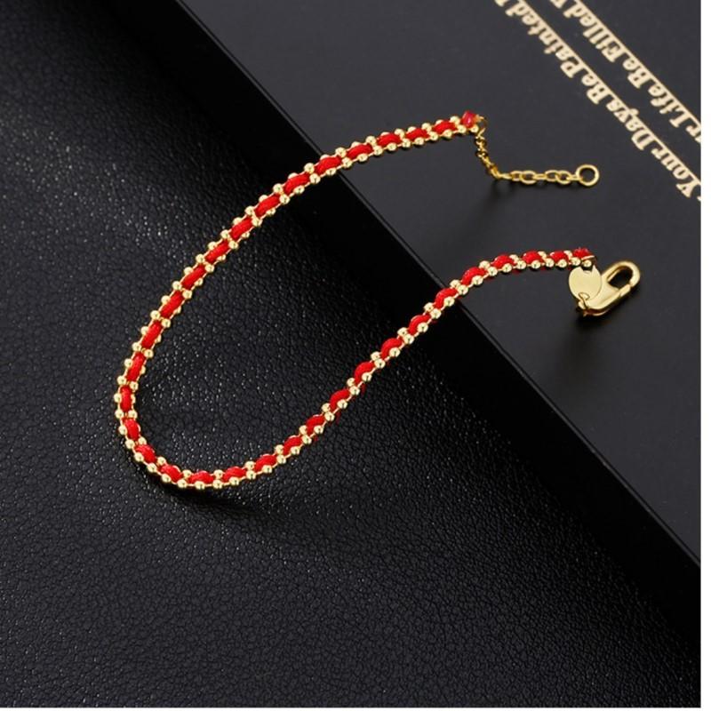Light Luxury 18K Gold Plated Bracelet for Women Vintage Weave Rope Chain Bracelet Wedding Jewelry Gifts