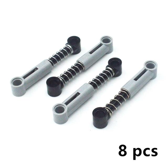 Building Blocks Technical Parts Soft Hard Spring Shock Absorber Compatible Assembles Particles 76138 76537 61903 92693 57515