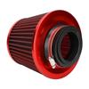 Car Universal 63mm Iron High Flow Air Multi Diameter Mushroom Head Air Filter Kit(Red)