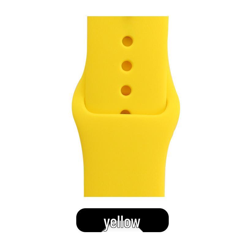 Apple Classic Solid Silicone Strap for iWatch 9/Ultra – Durable Solid Color Band