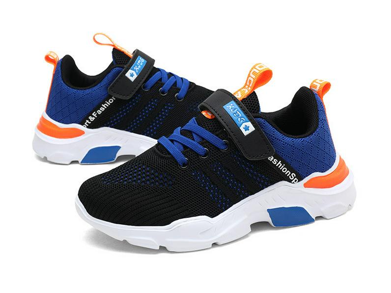 Boys' Breathable Flyknit Mesh Sneakers for Middle and Big Kids