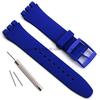 Soft Silicone Bracelet for Swatch 12mm 16mm 17mm 19mm 20mm Colorful Transparent Watchband Watch Strap Replacement with Tool