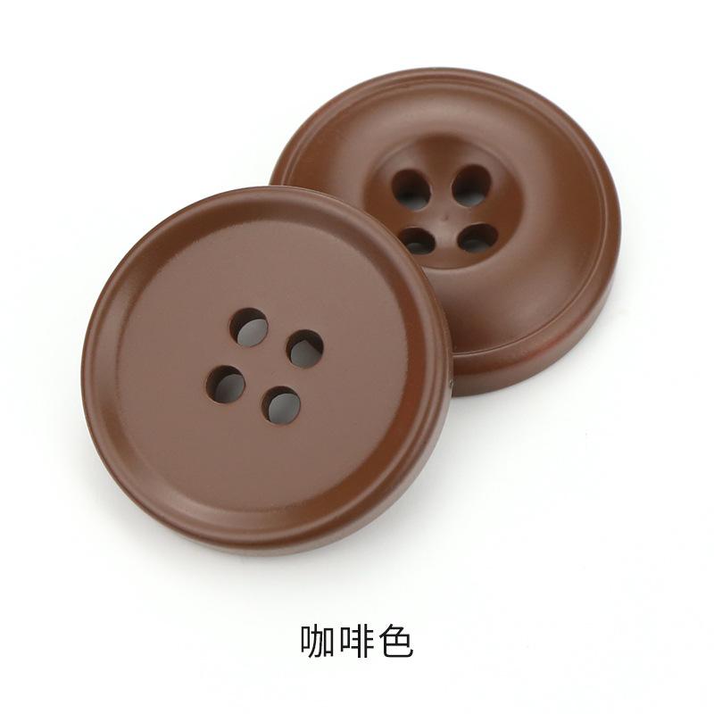 Farbige Harzknöpfe, Runde Vierlochknöpfe, Kleidung, Pullover, Trenchcoats, Anzüge, Mäntel, Einfarbige Deko-Accessoires, Accessoires