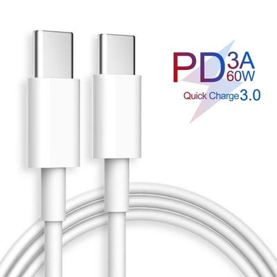 Kabel USB typu C do USB typu C 60W PD QC 4.0 Quick Charge USB-C kabel pro 15 Pro Samsung Galaxy S10 S9 Xiaomi Redmi