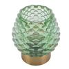 Small Table Lamp Pinecone Shape LED Cordless Battery Operated Glass Bedside Table Lamp with Timer for Bedroom Bathroom Kitchen