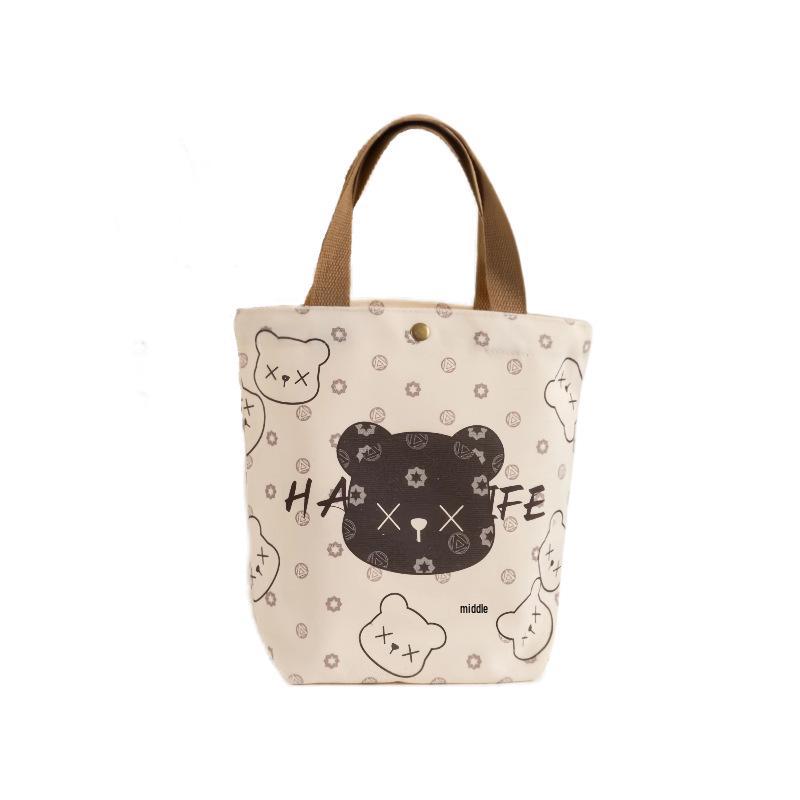 Retro Student Canvas Tote Bag - Waterproof, Tear-Resistant, Perfect Tutoring or Graduation Gift