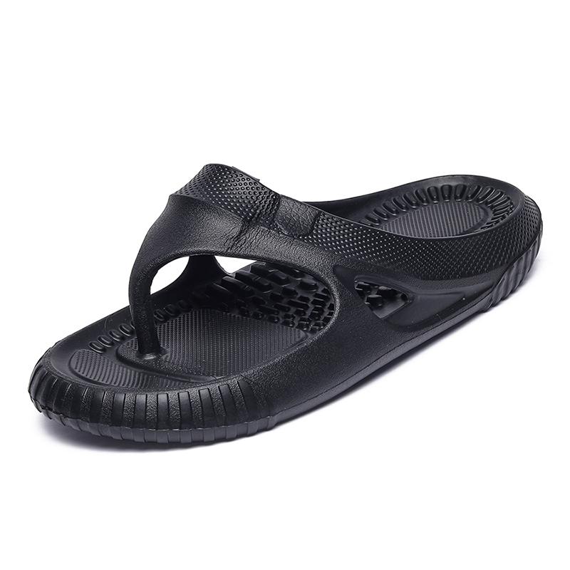 

Мужские тапочки, удобные массажные шлепанцы, уличный дизайн в помещении, мужские пляжные сандалии, нескользящие домашние мужские тапочки, черные 40-41