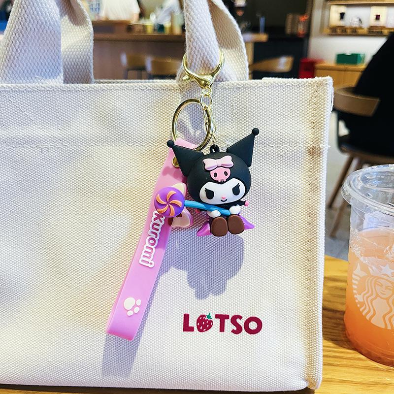 Cute Cartoon Skull Rabbit Keychain Exquisite Bag Pendant Couple Gift Claw Machine Prize For Women