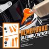 Oil Change Kit Fit for Harley Oil Filter Cap Wrench Crankcase Fill Funnel Primary Case Oil Funnel Drip-Free Oil Filter Funnel 30Pcs O-Rings