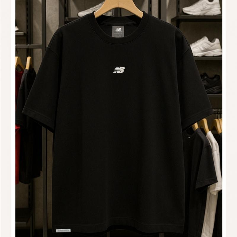 New Balance Nb ESSential Center Logo Men S And woMen S Short Sleeve Tee Black Nbnee21033 19