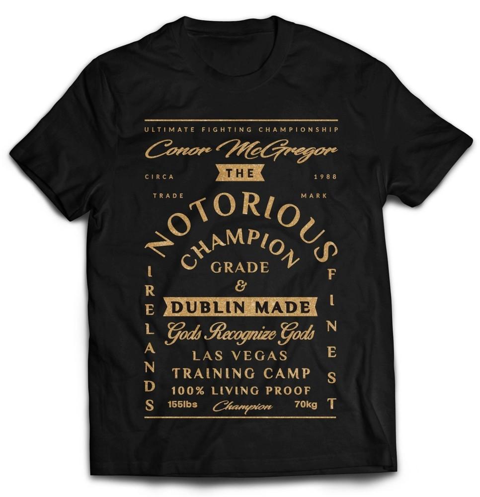 

Новая мужская футболка с коротким рукавом полного размера Conor McGregor HT036 Унисекс футболка S