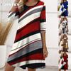 JPNTKY Fashion Autumn Winter Long Sleeve O-Neck Casual Dresses