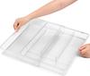Benzoyl Extendable Cutlery Tray for Sliding Cutlery Drawer Kitchen Small Item Transparent Drawers, Case, Storage, Storage, Storage,