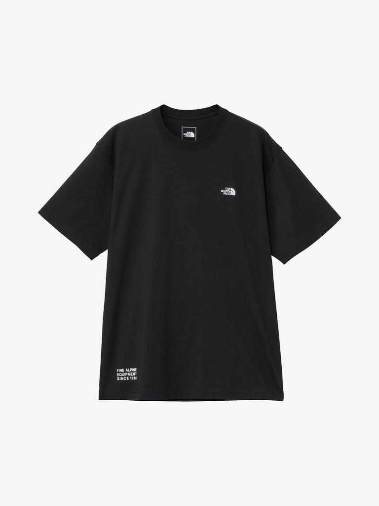 North Cut and Sew Rock Climbing Graphic Tee Black L [The Face] Short-Sleeve T-Shirt S/S