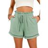 American Shiying Solid Texture Versatile High Waist Shorts Women 2025 Summer New Thin Breathable Casual Pants