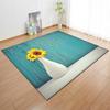 Textured Large Carpet Feather Wind Bedroom Floor Mat