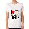 I Love Coffee Unisex's Cotton T Shirt, Premium Cotton Quality Print, Durable And Comfortable, Coffee Lover Design, Perfect For Daily Wear, Casual Fash