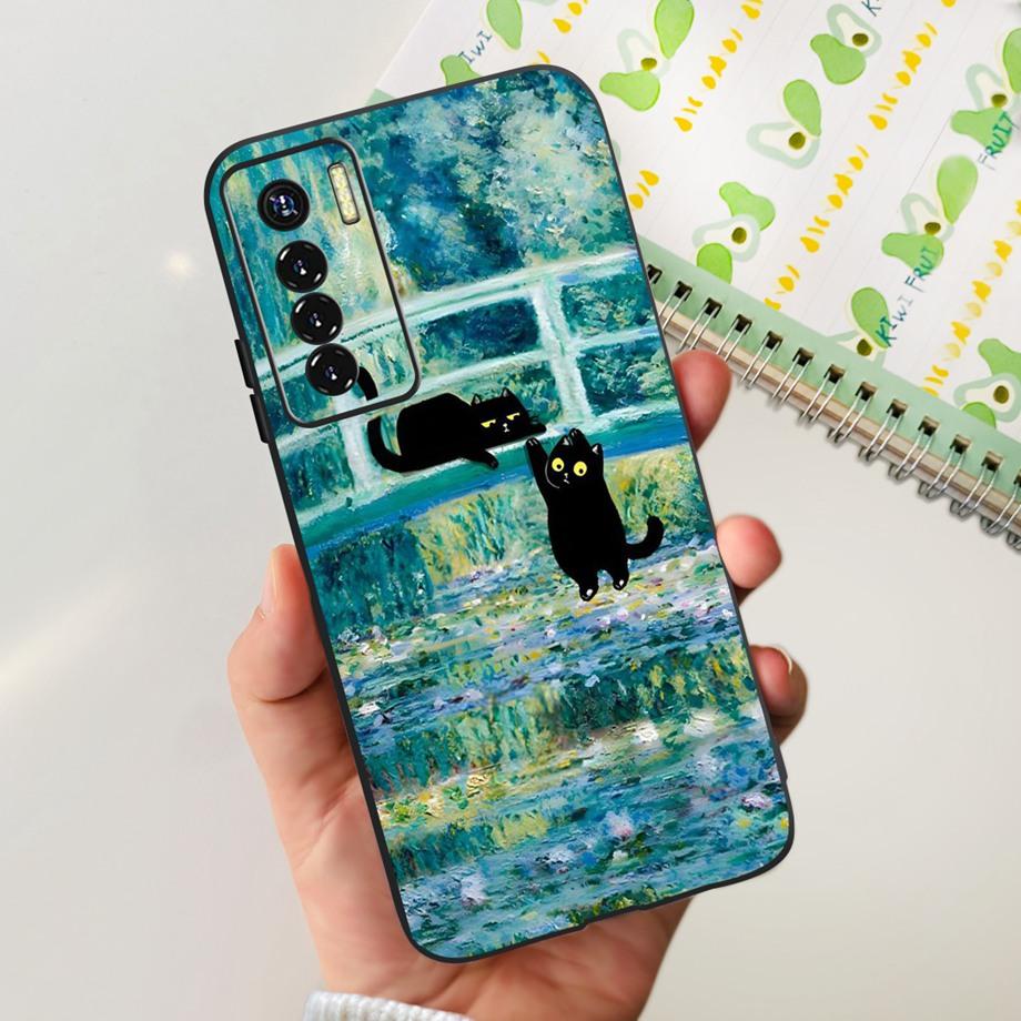 For Tecno Camon 17 Pro / Camon17 CG6 CG8 Case Cute Cartoon Dragon Astronaut Pattern Luxury Soft Silicon Phone Bumper Back Cover