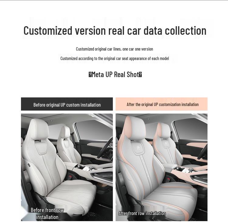 BYD Yuan UP Seat Cushion: All-Season, Durable, Thick, Perforated Car-Specific Seat Cover.