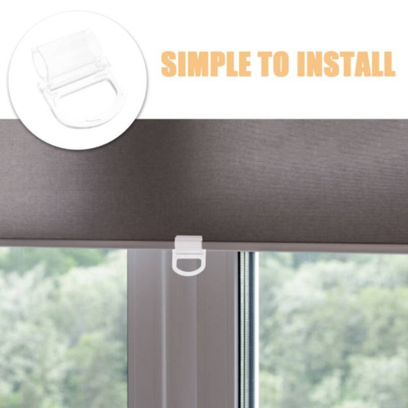 Spring Rollers Transparent Handle Set For 15mm Rods Home Window Blinds