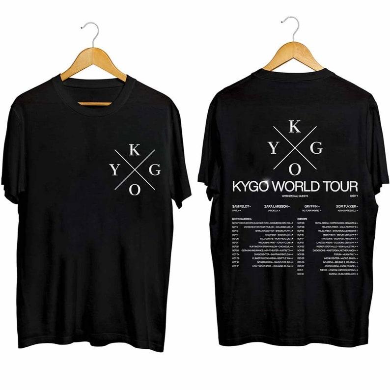 

Футболка из плотного хлопка 300GSM, рубашка Kygo World Tour, рубашка для фанатов DJ Kygo, рубашка для концерта DJ Kygo