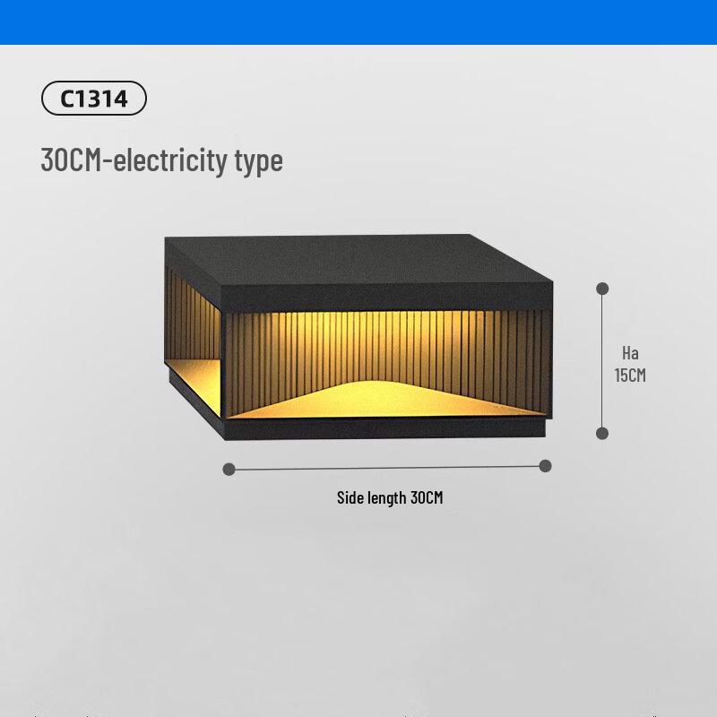 UOSU Modern Outdoor Pillar Lamp