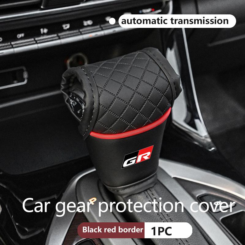 Car Shift Handle Cover Non-slip Wear-resistant Covers For Toyota GR Sport Crown RAV4 Yaris Land Cruiser Corolla Prius CHR