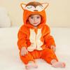 Winter Halloween Dinosaur Kigurumi Cosplay Clothes Hooded Animal Cow Monkey Unicorn Onesies Baby Thick Romper Newborn Jumpsuit
