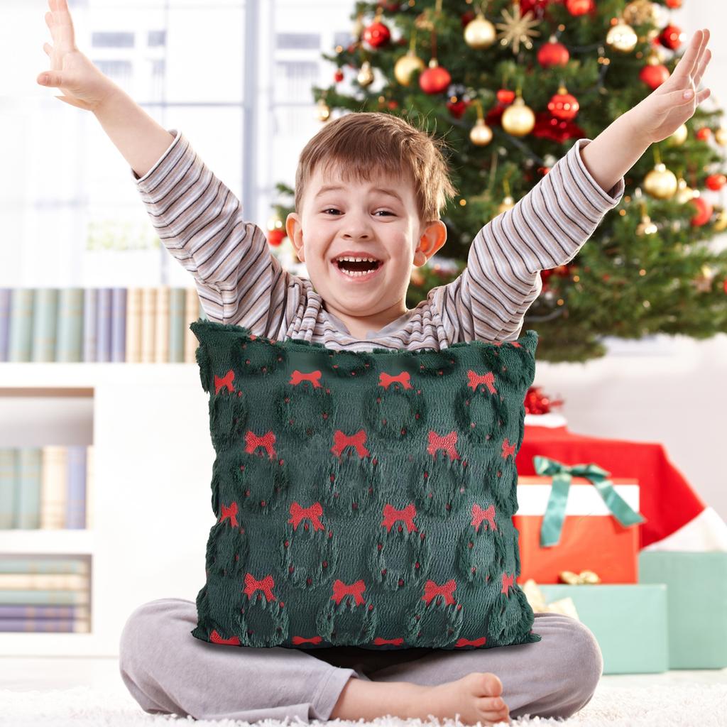 Merry Christmas, Throw Pillow Cover, Winter Holiday, Cushion Cover Sofa Decoration, Christmas Tree