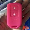 ZAD 2 button silicone rubber car key cover case holder for honda Vezel city civic Jazz CRV Crider HRV Fit Freed Smart key