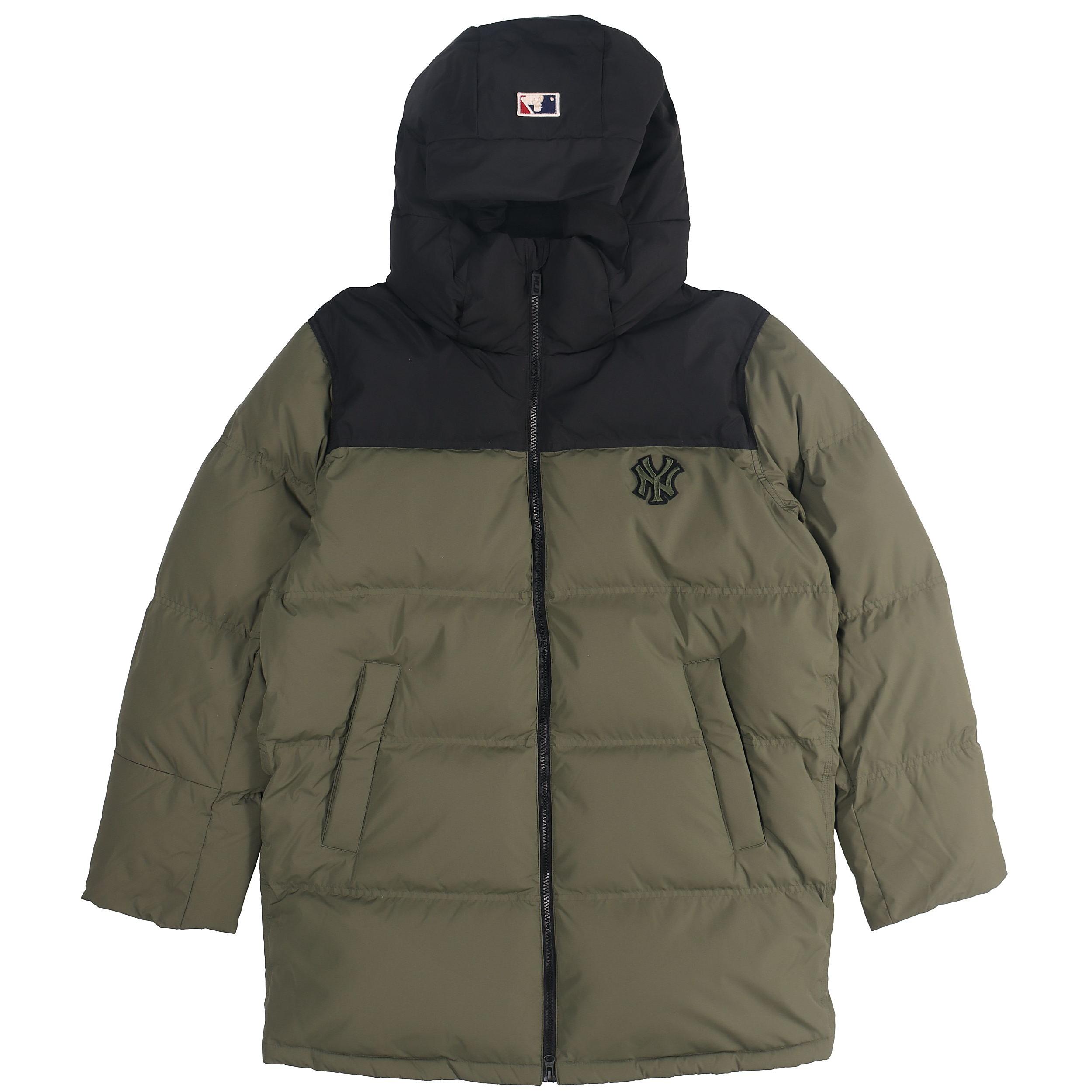 

Новые женские пуховики с базовым логотипом MLB, зеленые 31DJ05961-50K L