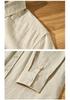 Men's Cotton Linen Long Sleeve Slim Fit Shirt - Spring/Autumn Trendy Casual Wear
