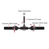 25PCS Black Lock Barbed Tee Connector POM 16mm To 4/7mm Tee Connector  Greenhouse Watering
