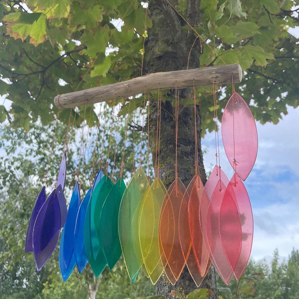 Wind Chimes Rainbow Glass Assorted