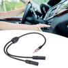 1 Male To 2 Female Car AM FM Radio Antenna Splitter Adapter Extension Cable 19in Y Adapter Connector for Car Truck SUV