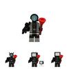 Toilet Man Surveillance Tv Assembled Building Blocks Toy Diy Plastic Abs Material Small Particle Blocks 0-38 Pieces Net Weight 0.01kg