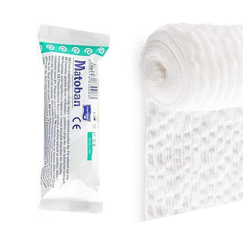 Elastic Bandage 10cm x 5m Supporting With Clasp Reusable Matoban 1 Piece