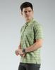 Luxuria Men's Striped Collar Neck T-Shirt