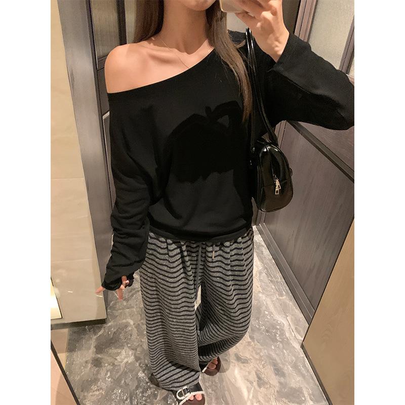 

Серая утепленная женская рубашка с открытыми плечами, с начесом, с длинными рукавами, для осени и зимы, со свободным и облегающим верхом в один ряд XL