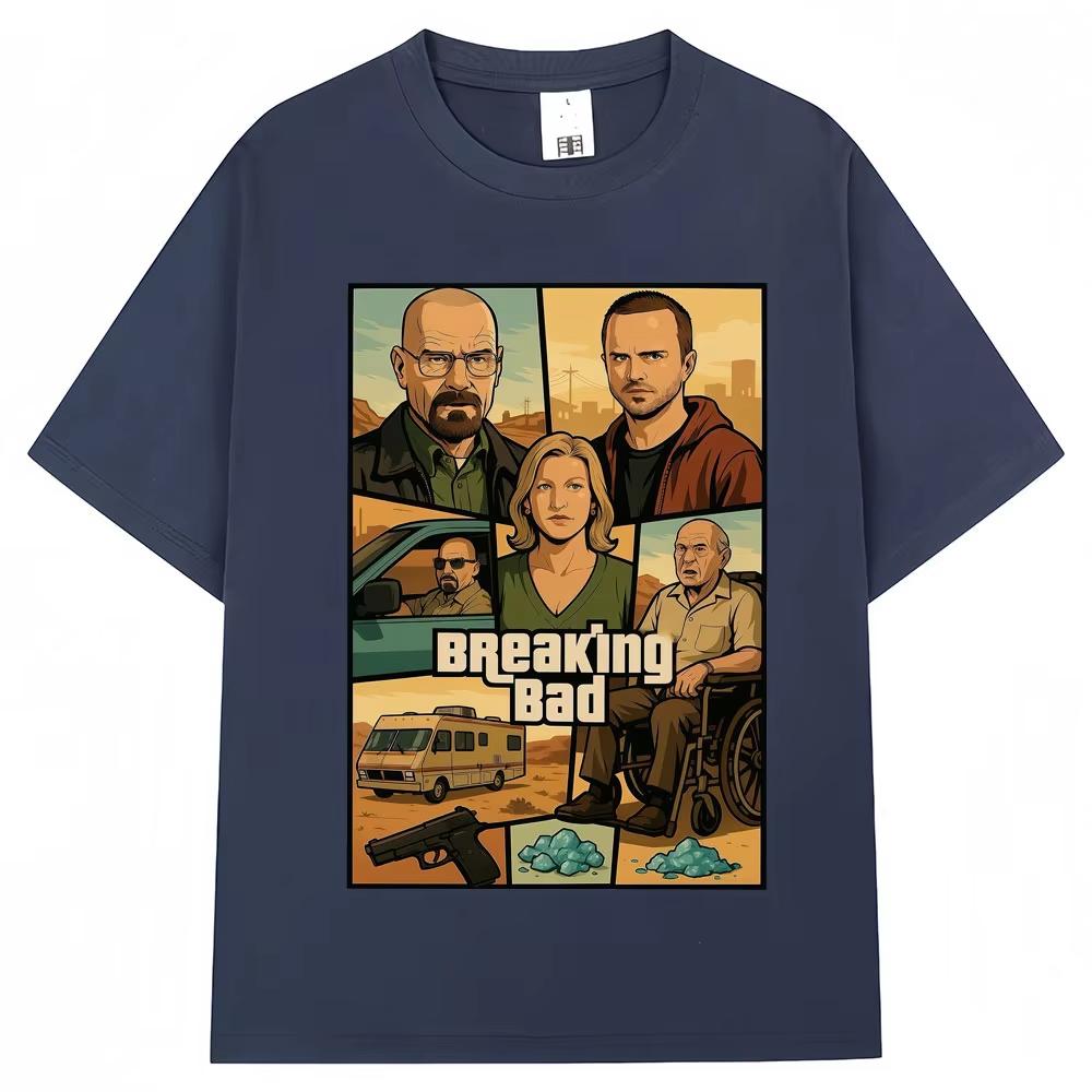 Breaking Bad Heisenberg Better Call Saul T Shirt Men Women Fashion Vintage Popular T-shirts Oversized Cotton Shirts
